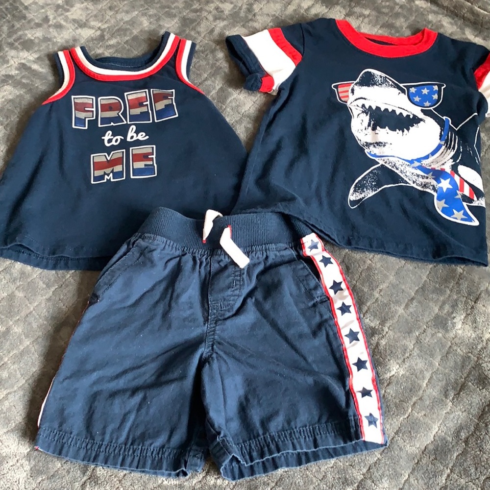 Patriotic set for your little one! 2-3T good shape
